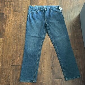 Blue jeans, men’s, size 38x34 regular.